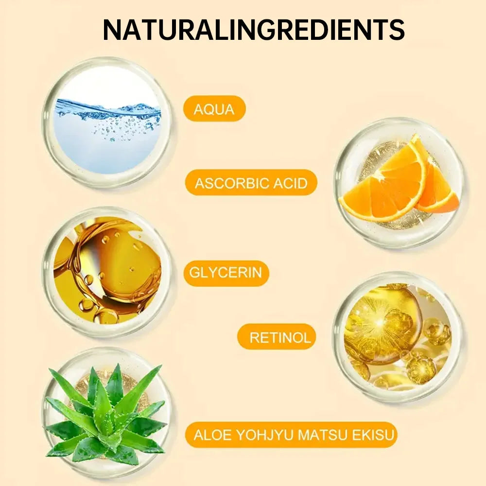 YOUNGCOME Vitamin C Skin Care Set For Women , Moisturizing Hyaluronic Acid Skin Care Routine with  Serum, Face Cream 70g+60ml