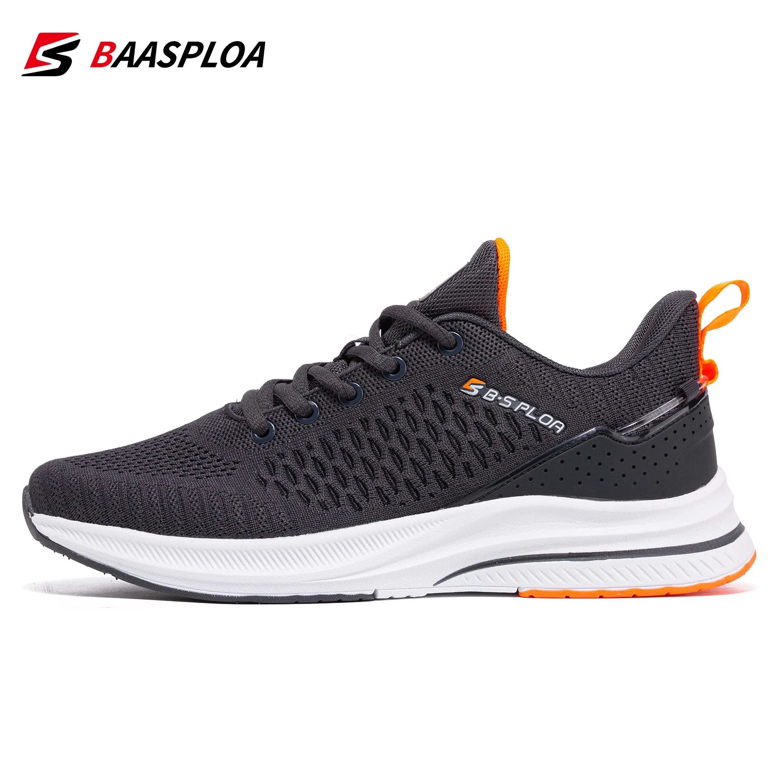 Baasploa Lightweight Running Shoes For Men New Men's Designer Mesh Casual Sneakers Lace-Up Male Outdoor Sports Tennis Shoes