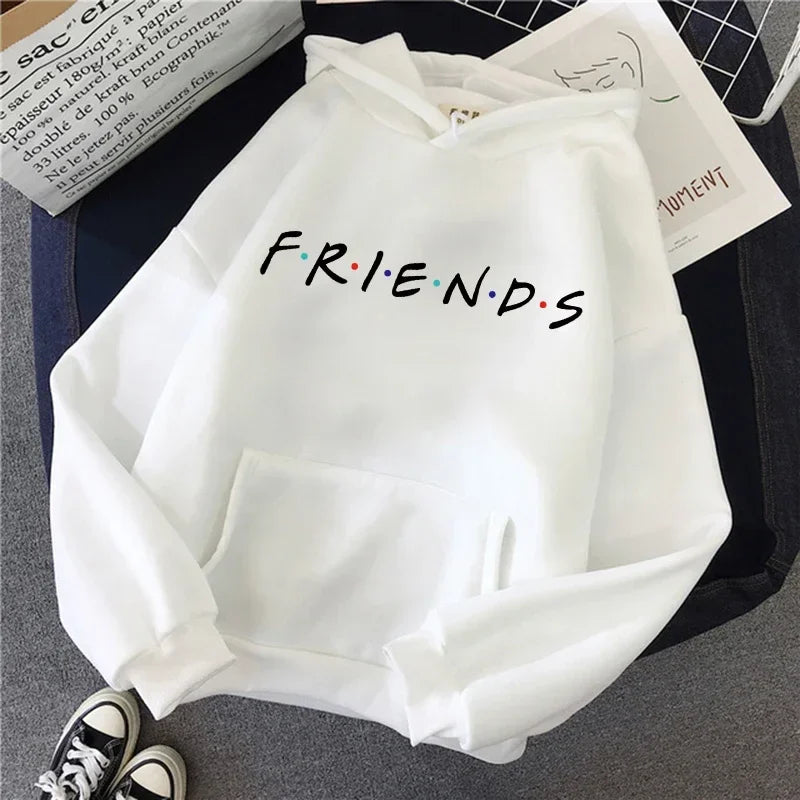 Friends TV Show Hoodies for Women, Funny Cartoon Friends Hoodies, Ullzang Graphic, Vintage Anime Sweatshirt, Female Hoody, 90s