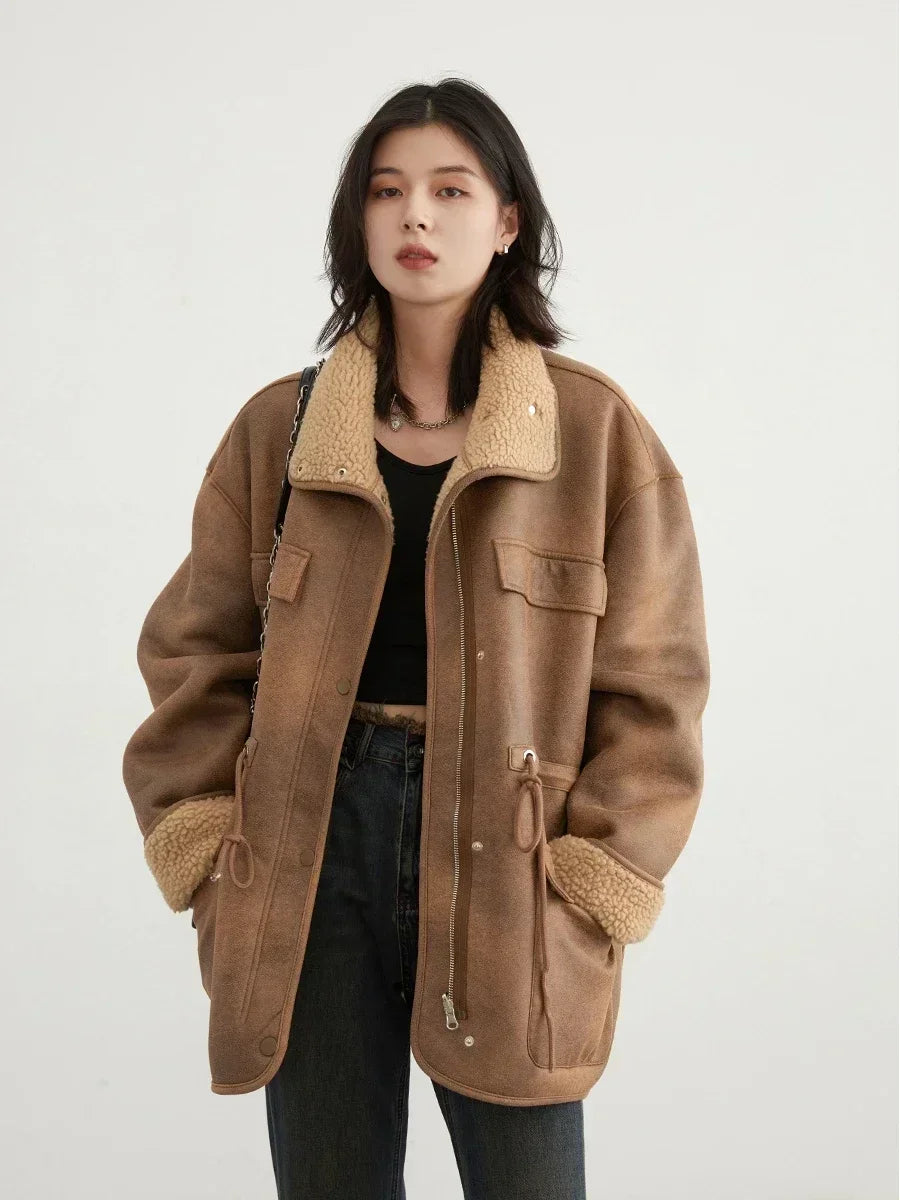 Reversible Suede Jacket – Warm Winter Outerwear
