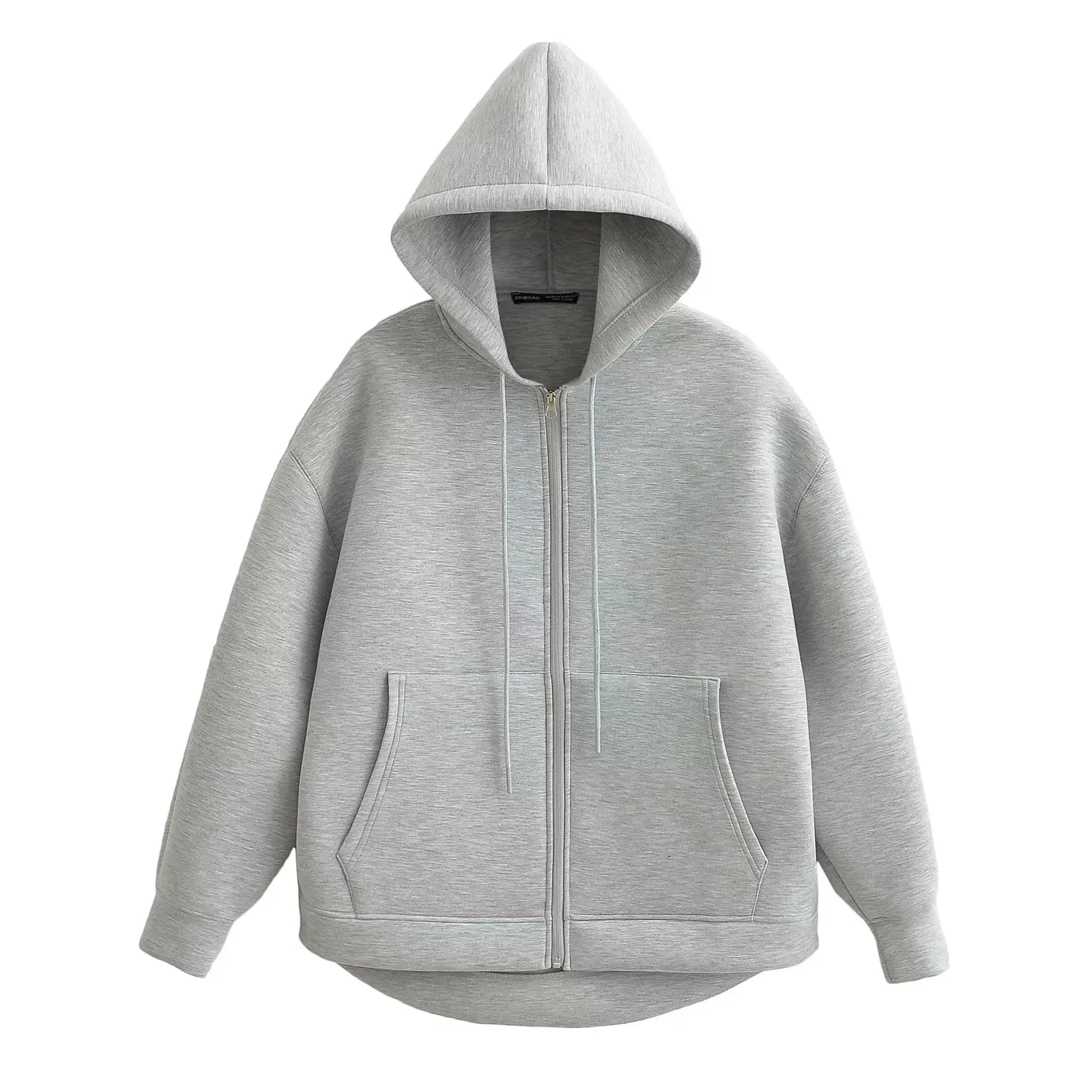 Winter New Women's Zipper Hoodie Coat