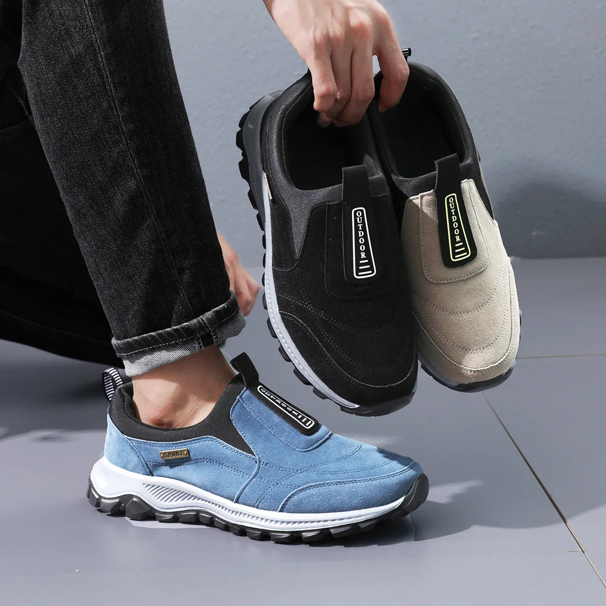 Autumn Men's Sports Shoes Casual Sneaker Outdoor Men Climbing Shoes for Men Soft Comfortable Running Shoes Zapatillas De Deporte