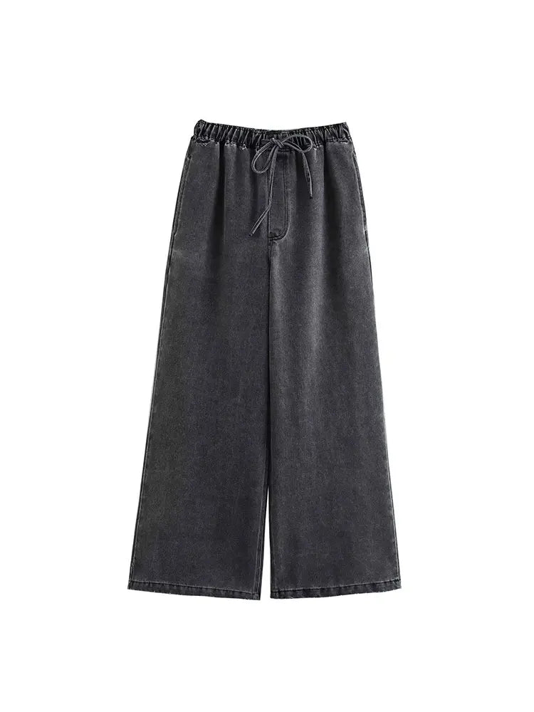 Autumn Denim Two-Piece Set for Women