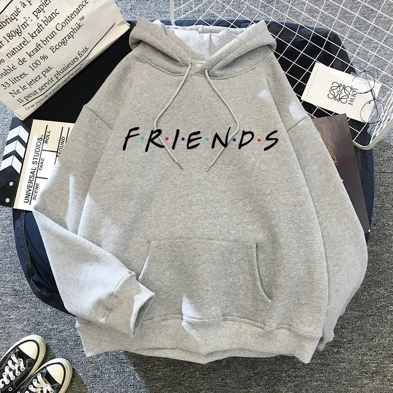Friends TV Show Hoodies for Women, Funny Cartoon Friends Hoodies, Ullzang Graphic, Vintage Anime Sweatshirt, Female Hoody, 90s