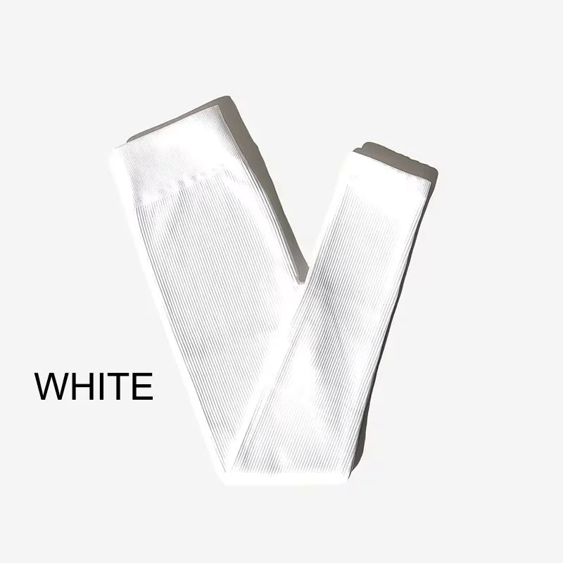 New Ribbed Seamless Yoga Pants High Waist Gym Leggings Sport Women Fitness Female Legging Tummy Control Running Tights