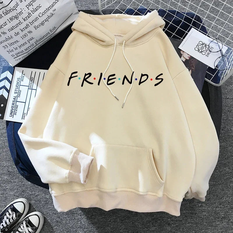 Friends TV Show Hoodies for Women, Funny Cartoon Friends Hoodies, Ullzang Graphic, Vintage Anime Sweatshirt, Female Hoody, 90s