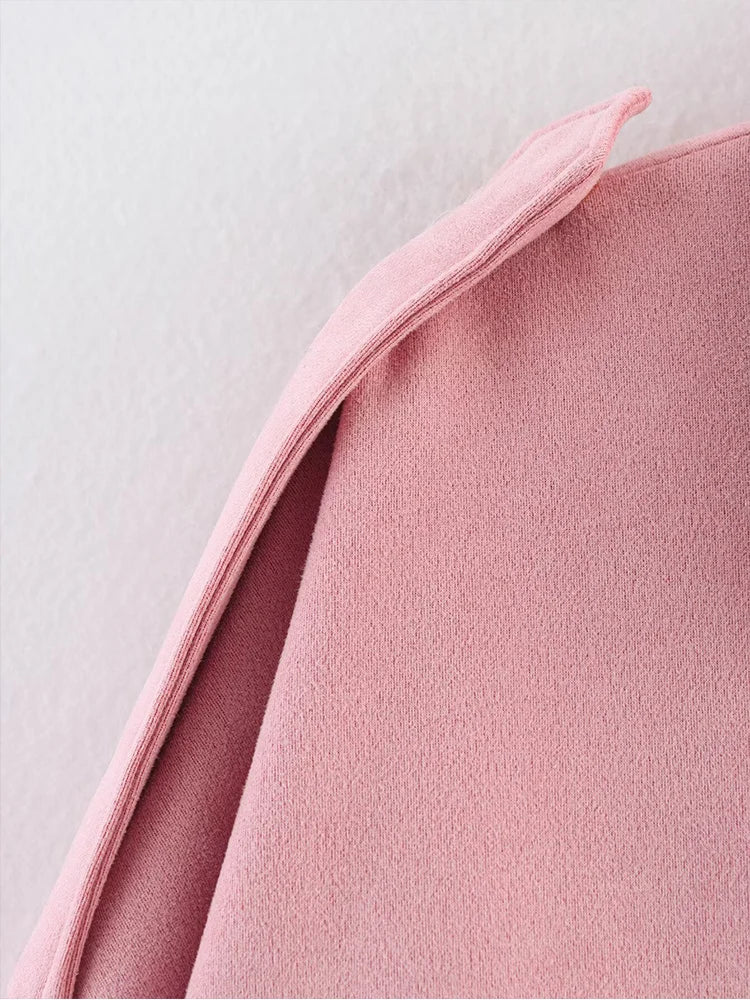 Women Suede Bomber Jacket