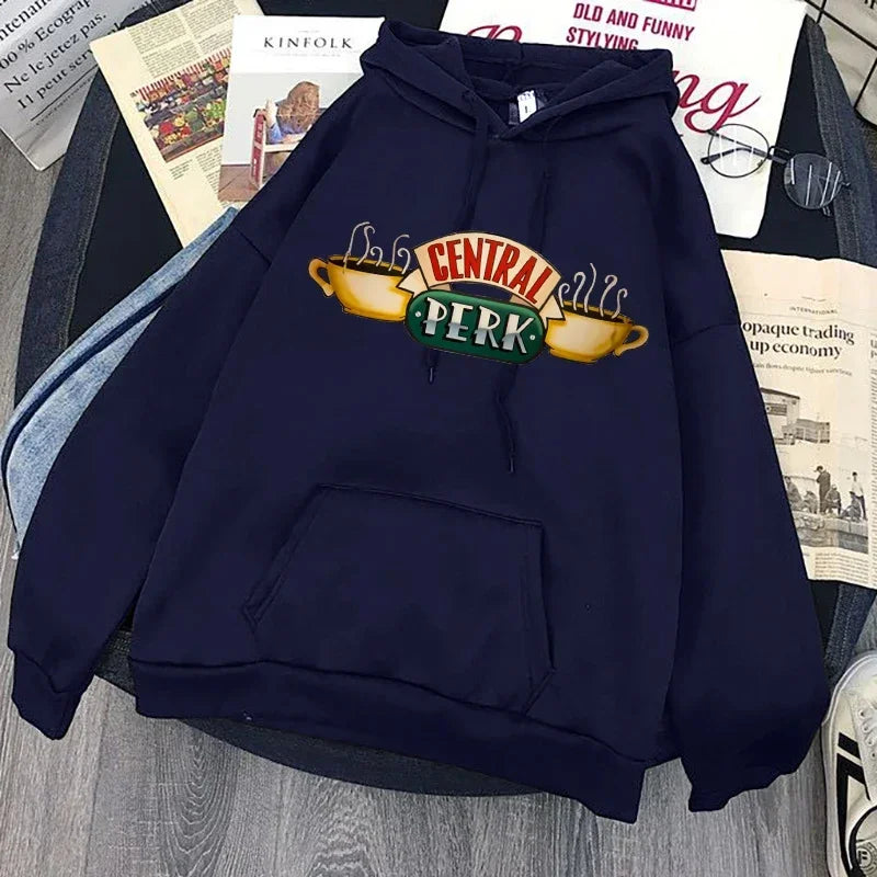 Friends TV Show Hoodies for Women, Funny Cartoon Friends Hoodies, Ullzang Graphic, Vintage Anime Sweatshirt, Female Hoody, 90s