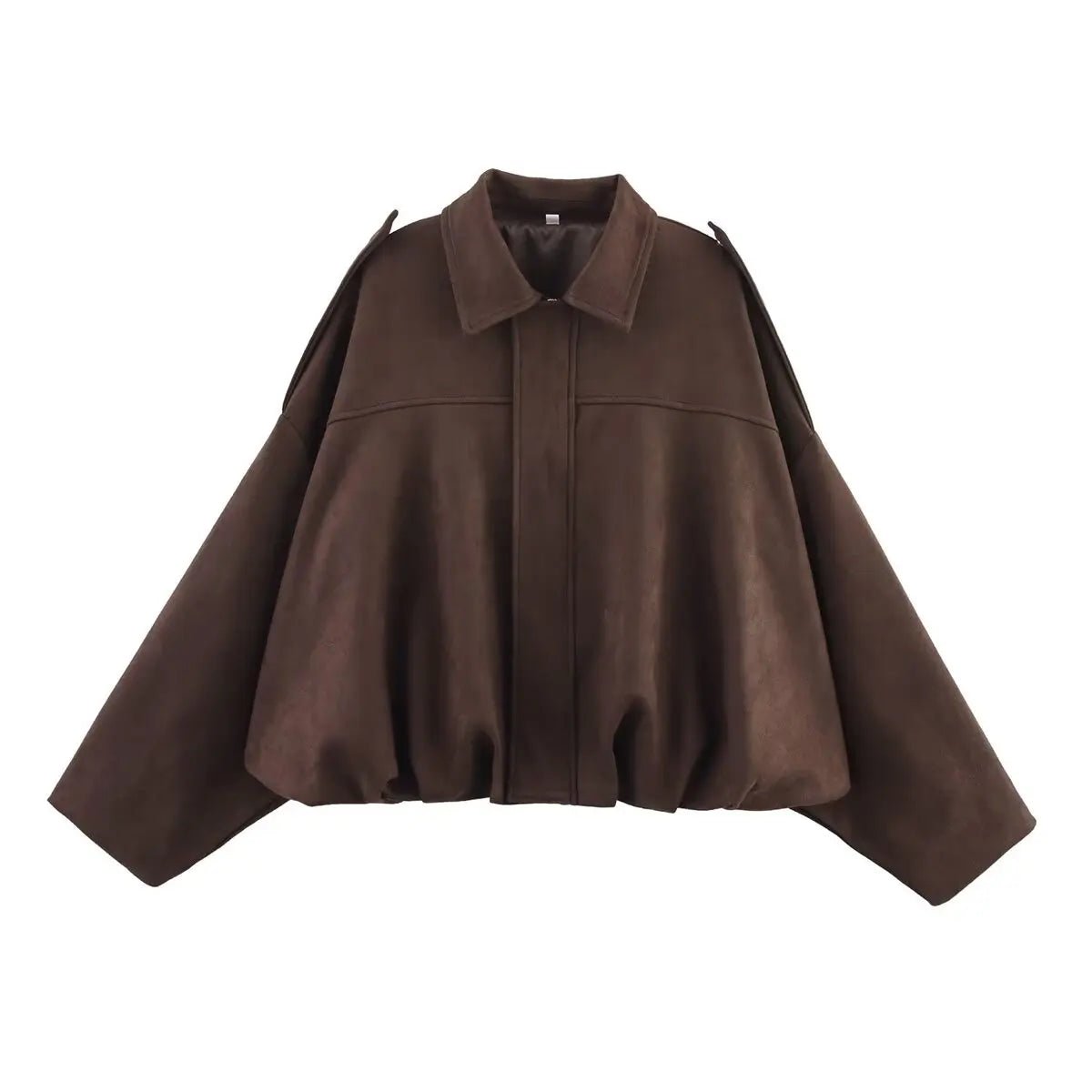 Women Suede Bomber Jacket