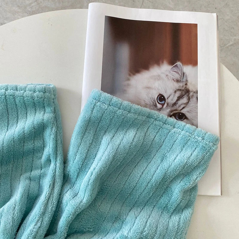 Autumn Women Solid Warm 2 Piece Sets Thicken Velvet Ribbed Fleece Set Pullover And Pants Women Casual Pajama Sets