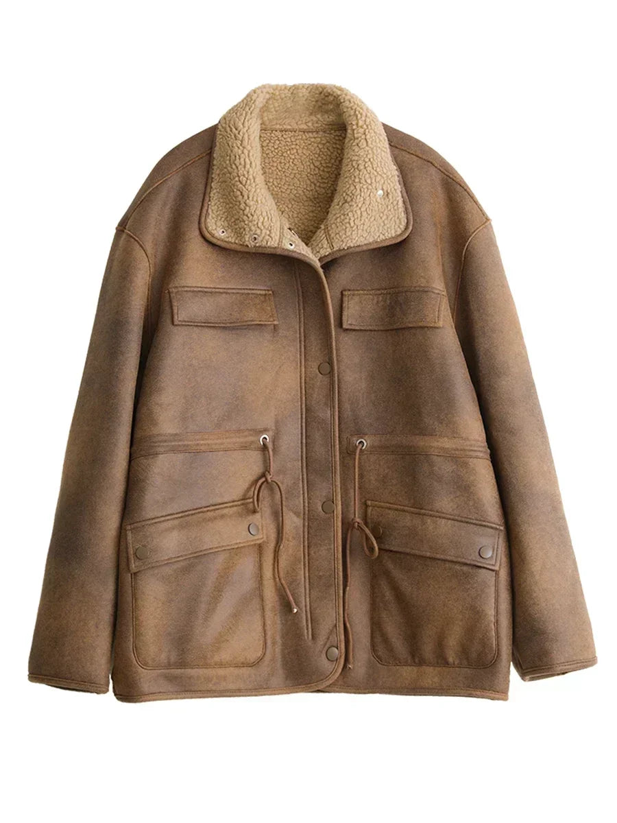 Reversible Suede Jacket – Warm Winter Outerwear