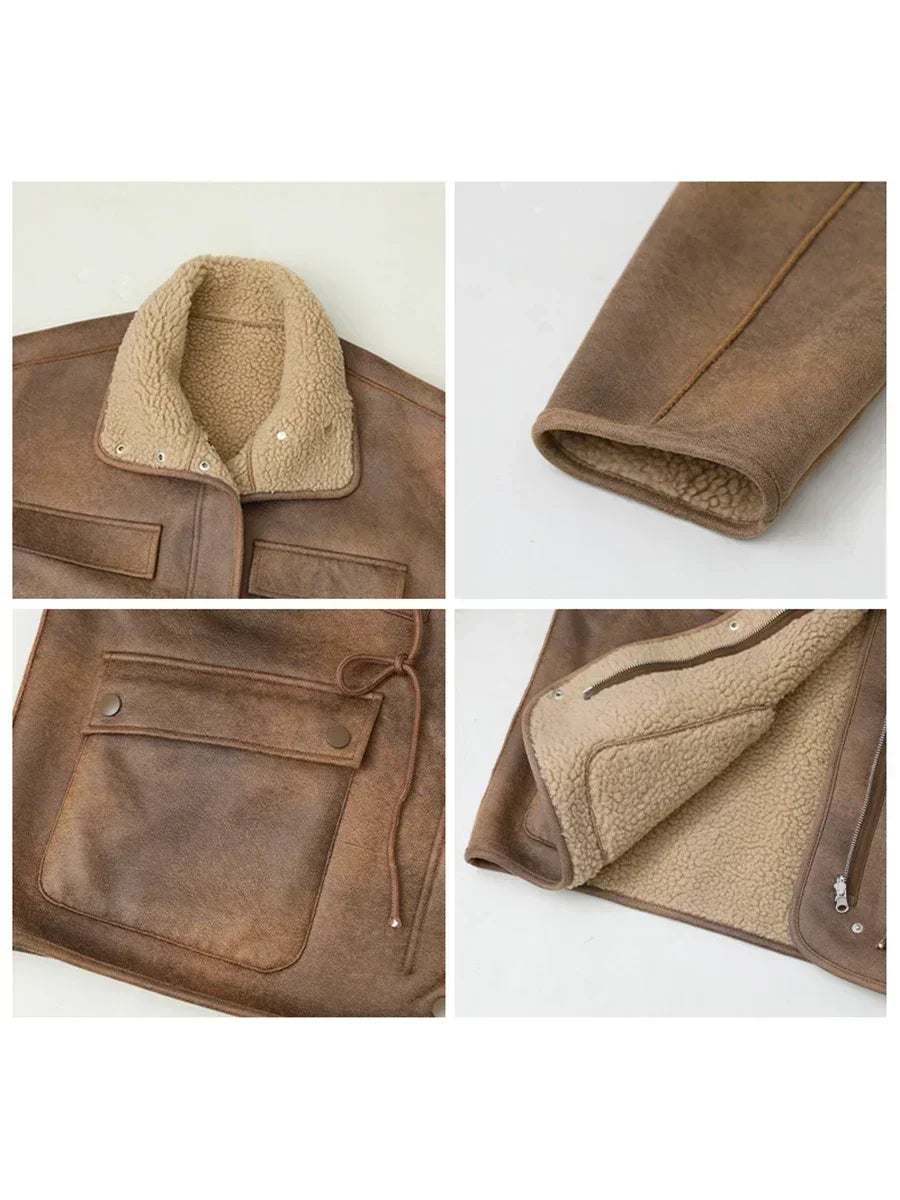Reversible Suede Jacket – Warm Winter Outerwear
